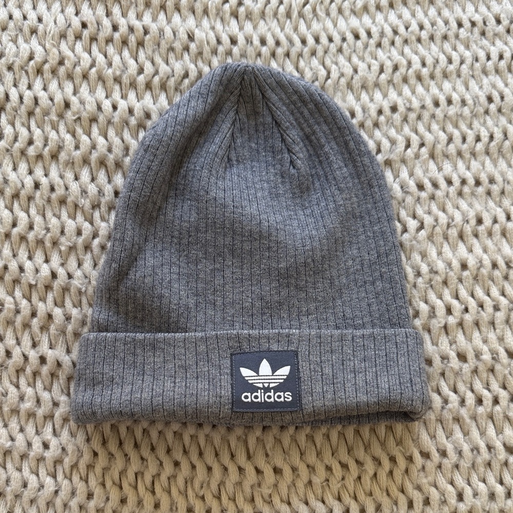 Adidas Classic Gray Knit Beanie